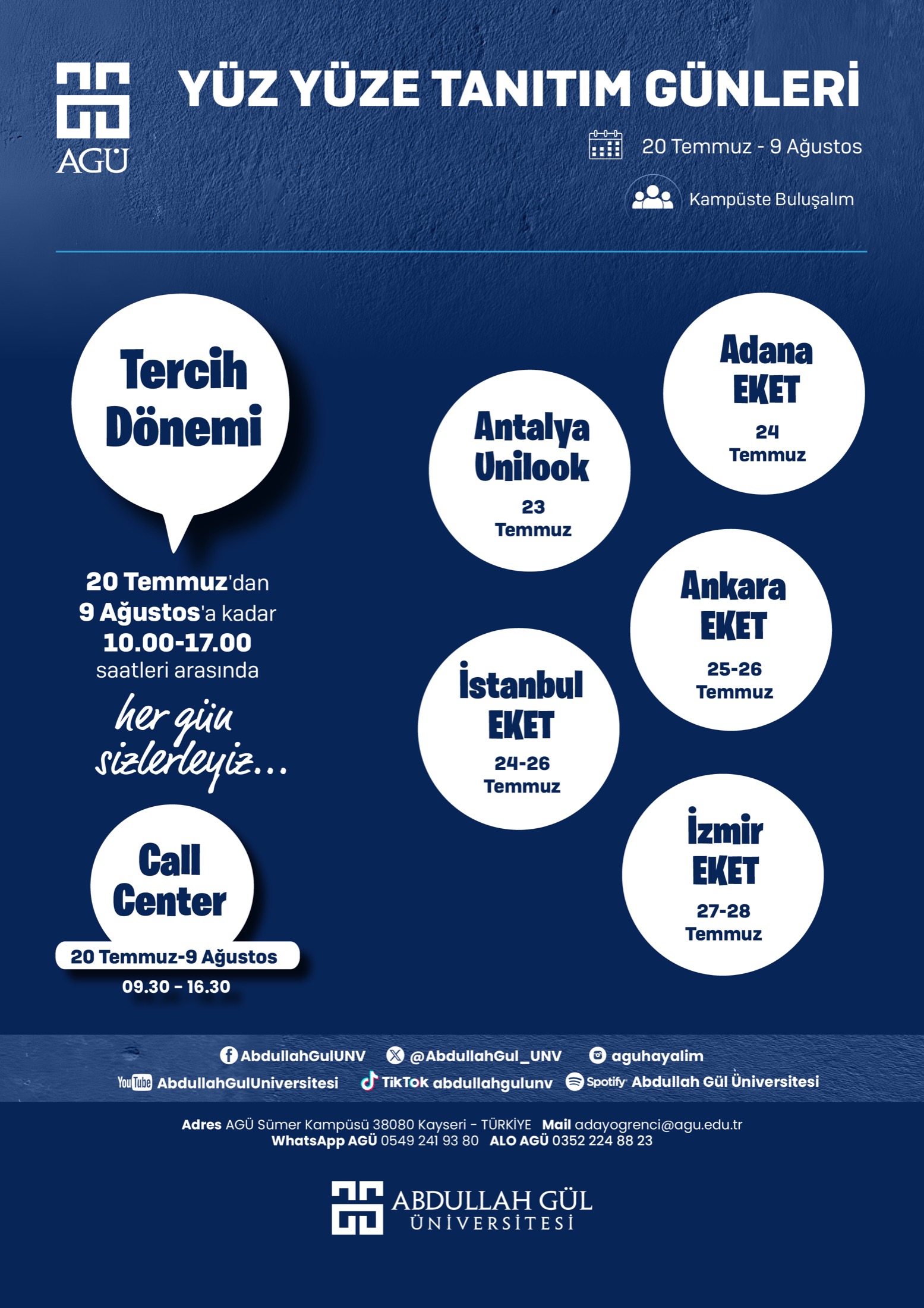 Fiziki Tanıtım Takvimi